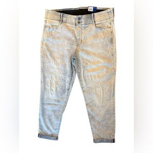 APT 9 Tummy Control Ankle Jeans Women’s Size 16 Mid Rise Stretch Light Wash NWT